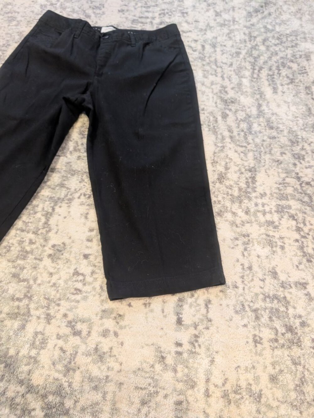 St. John's Bay Stretch Black Capri Pants Women's Size 12 Classic Casual Crop - Picture 2 of 10